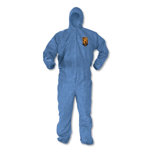 KleenGuard™ A60 Elastic-cuff, Ankles And Back Hooded Coveralls, 2x-large, Blue, 24-carton freeshipping - TVN Wholesale