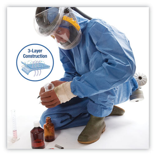 KleenGuard™ A60 Blood And Chemical Splash Protection Coveralls, 2x-large, Blue, 24-carton freeshipping - TVN Wholesale