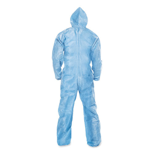 KleenGuard™ A65 Zipper Front Flame-resistant Hooded Coveralls, Elastic Wrist And Ankles, X-large, Blue, 25-carton freeshipping - TVN Wholesale