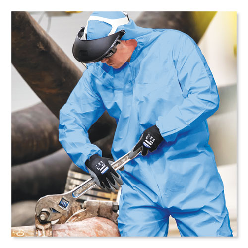 KleenGuard™ A65 Zipper Front Flame-resistant Hooded Coveralls, Elastic Wrist And Ankles, 2x-large, Blue, 25-carton freeshipping - TVN Wholesale