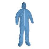 KleenGuard™ A65 Zipper Front Hood And Boot Flame-resistant Coveralls, Elastic Wrist And Ankles, 2x-large,blue,  25-carton freeshipping - TVN Wholesale