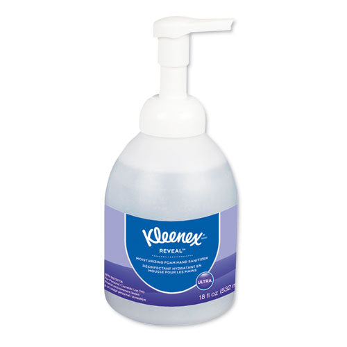 Kleenex® Reveal Ultra Moisturizing Foam Hand Sanitizer, 18 Oz Bottle, Fragrance-free freeshipping - TVN Wholesale