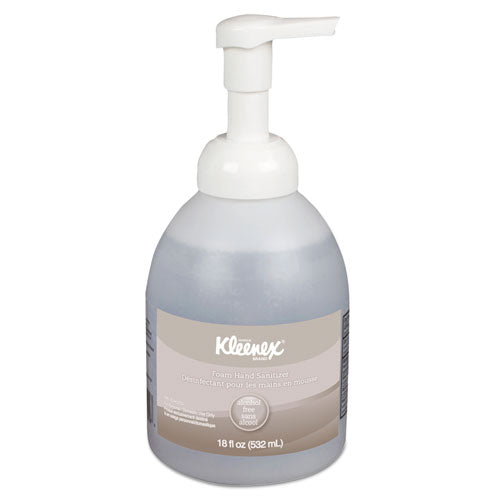 Kleenex® Alcohol-free Foam Hand Sanitizer, 18 Oz Pump Bottle, Fragrance-free, 4-carton freeshipping - TVN Wholesale