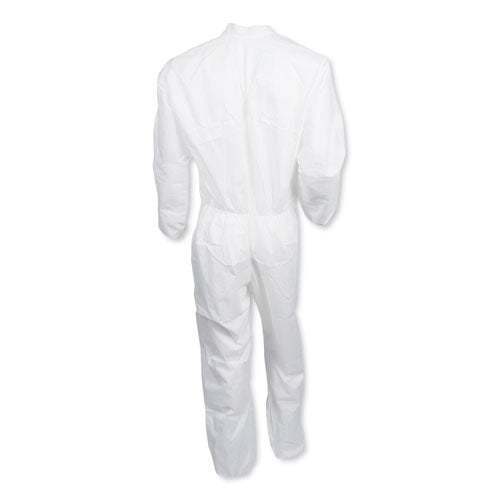 KleenGuard™ A30 Elastic-back And Cuff Coveralls, Large, White, 25-carton freeshipping - TVN Wholesale