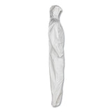 KleenGuard™ A30 Elastic Back And Cuff Hooded Coveralls, Medium, White, 25-carton freeshipping - TVN Wholesale