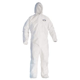 KleenGuard™ A30 Elastic Back And Cuff Hooded Coveralls, 3x-large, White, 25-carton freeshipping - TVN Wholesale