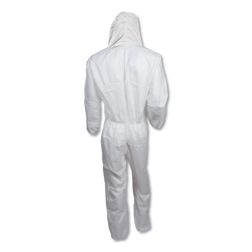KleenGuard™ A30 Elastic-back And Cuff Hooded Coveralls, 2x-large, White, 25-carton freeshipping - TVN Wholesale