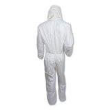 KleenGuard™ A30 Elastic Back And Cuff Hooded Coveralls, 4x-large, White, 21-carton freeshipping - TVN Wholesale