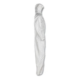 KleenGuard™ A30 Elastic Back And Cuff Hooded Coveralls, 4x-large, White, 21-carton freeshipping - TVN Wholesale