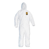 KleenGuard™ A30 Elastic Back And Cuff Hooded Coveralls, 4x-large, White, 21-carton freeshipping - TVN Wholesale