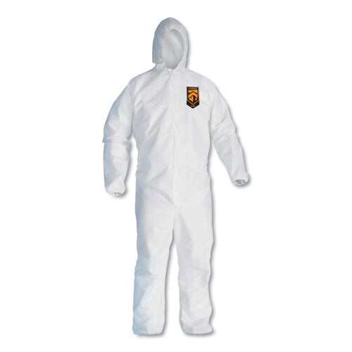 KleenGuard™ A30 Elastic-back And Cuff Hooded Coveralls, 4x-large, White, 25-carton freeshipping - TVN Wholesale