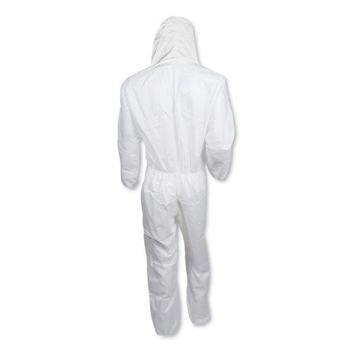 KleenGuard™ A30 Elastic-back And Cuff Hooded Coveralls, 4x-large, White, 25-carton freeshipping - TVN Wholesale