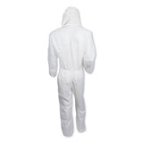 KleenGuard™ A30 Elastic-back And Cuff Hooded Coveralls, 4x-large, White, 25-carton freeshipping - TVN Wholesale
