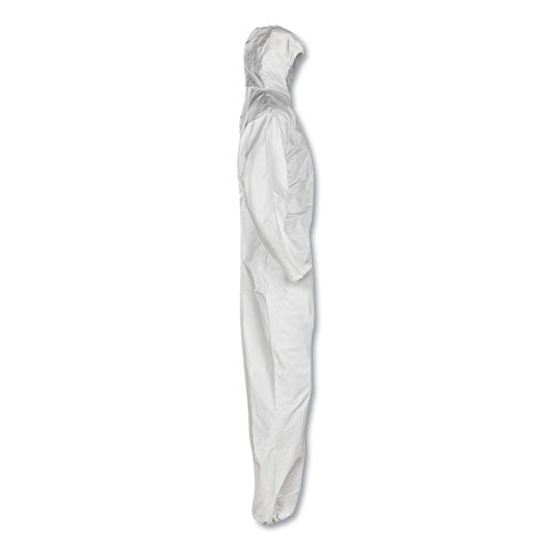 KleenGuard™ A30 Elastic-back And Cuff Hooded Coveralls, 4x-large, White, 25-carton freeshipping - TVN Wholesale