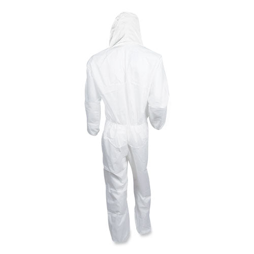 KleenGuard™ A20 Breathable Particle Protection Coveralls, Elastic Back, Hood, Medium, White, 24-carton freeshipping - TVN Wholesale