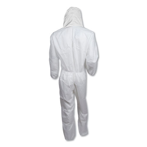 KleenGuard™ A20 Elastic Back, Cuff And Ankles Hooded Coveralls, 4x-large, White, 20-carton freeshipping - TVN Wholesale