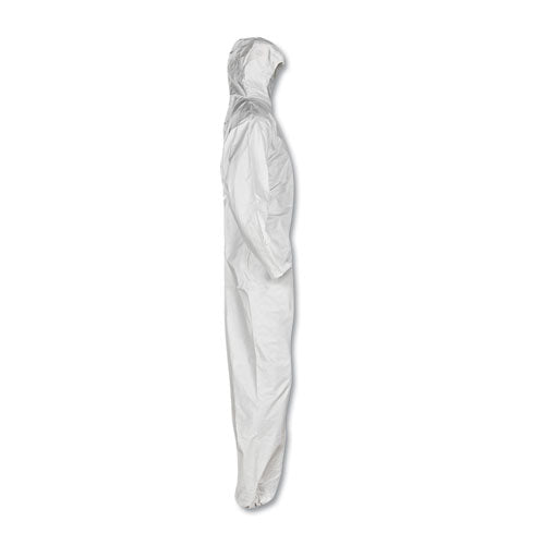KleenGuard™ A20 Elastic Back, Cuff And Ankles Hooded Coveralls, 4x-large, White, 20-carton freeshipping - TVN Wholesale