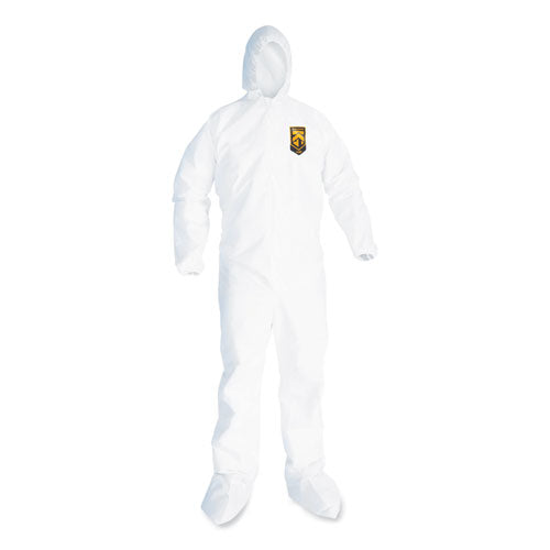KleenGuard™ A20 Breathable Particle Protection Coveralls, Elastic Back, Hood And Boots, Large, White, 24-carton freeshipping - TVN Wholesale