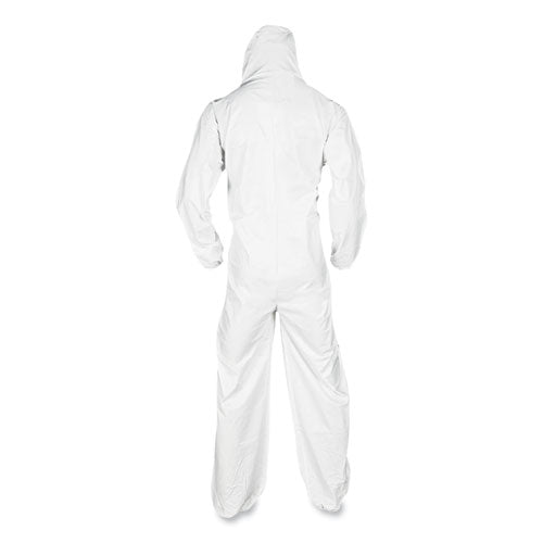 KleenGuard™ A20 Breathable Particle Protection Coveralls, Elastic Back, Hood And Boots, Large, White, 24-carton freeshipping - TVN Wholesale