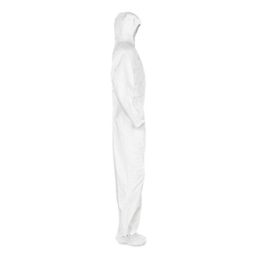 KleenGuard™ A20 Breathable Particle Protection Coveralls, Elastic Back, Hood And Boots, Large, White, 24-carton freeshipping - TVN Wholesale