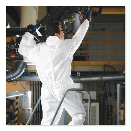 KleenGuard™ A20 Breathable Particle Protection Coveralls, Elastic Back, Hood And Boots, Large, White, 24-carton freeshipping - TVN Wholesale