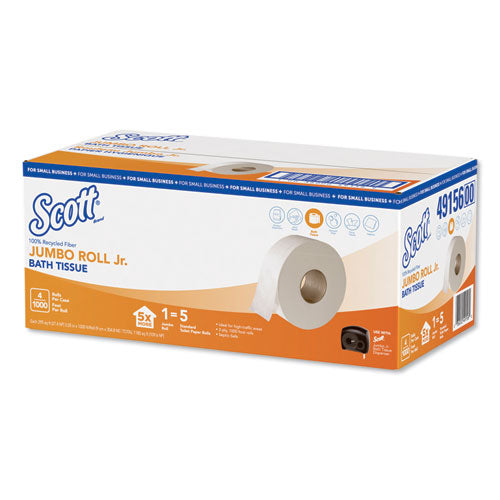 Scott® Essential 100% Recycled Fiber Jrt Bathroom Tissue For Business, Septic Safe, 2-ply, White, 1,000 Ft, 4 Rolls-carton freeshipping - TVN Wholesale