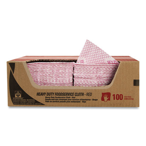 WypAll® Heavy-duty Foodservice Cloths, 12.5 X 23.5, Red, 100-carton freeshipping - TVN Wholesale