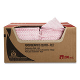 WypAll® Foodservice Cloths, 12.5 X 23.5, Red, 200-carton freeshipping - TVN Wholesale
