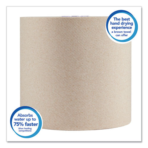 Scott® Essential 100% Recycled Fiber Hard Roll Towel, 1.75" Core, Brown, 8" X 700 Ft, 6-carton freeshipping - TVN Wholesale