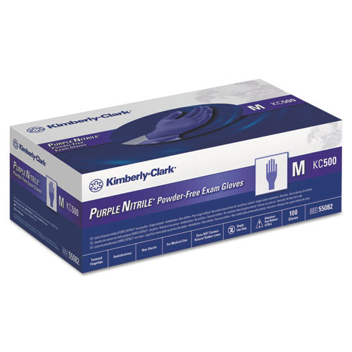 Kimtech™ Purple Nitrile Exam Gloves, 242 Mm Length, Medium, Purple, 100-box freeshipping - TVN Wholesale