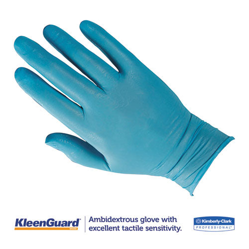 KleenGuard™ G10 Nitrile Gloves, Powder-free, Blue, 242mm Length, Large, 100-box, 10 Boxes-ct freeshipping - TVN Wholesale