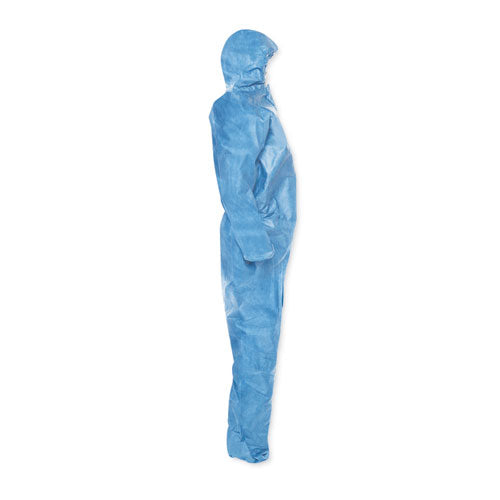 KleenGuard™ A20 Elastic Back Wrist-ankle Hooded Coveralls, Large, Blue, 24-carton freeshipping - TVN Wholesale