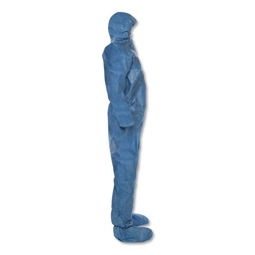 KleenGuard™ A20 Elastic Back Wrist-ankle, Hood-boots Coveralls, 4x-large, Blue, 20-carton freeshipping - TVN Wholesale