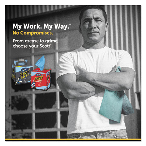 Scott® Shop Towels, Pop-up Box, Blue, 10 X 12, 200-box, 8 Boxes-carton freeshipping - TVN Wholesale