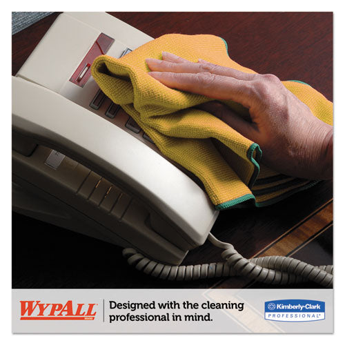 WypAll® Microfiber Cloths, Reusable, 15 3-4 X 15 3-4, Yellow, 24-carton freeshipping - TVN Wholesale