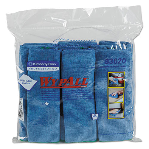 WypAll® Microfiber Cloths, Reusable, 15 3-4 X 15 3-4, Blue, 24-carton freeshipping - TVN Wholesale