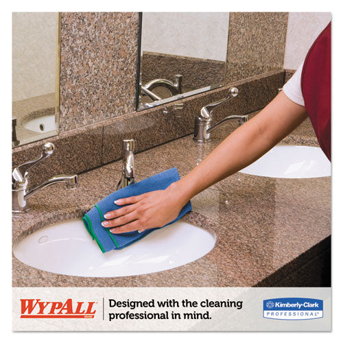 WypAll® Microfiber Cloths, Reusable, 15 3-4 X 15 3-4, Blue, 6-pack freeshipping - TVN Wholesale