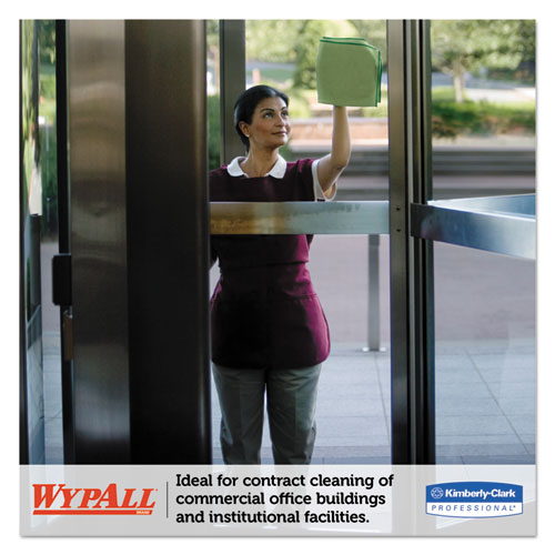 WypAll® Microfiber Cloths, Reusable, 15 3-4 X 15 3-4, Green, 24-carton freeshipping - TVN Wholesale