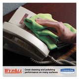 WypAll® Microfiber Cloths, Reusable, 15 3-4 X 15 3-4, Green, 6-pack freeshipping - TVN Wholesale