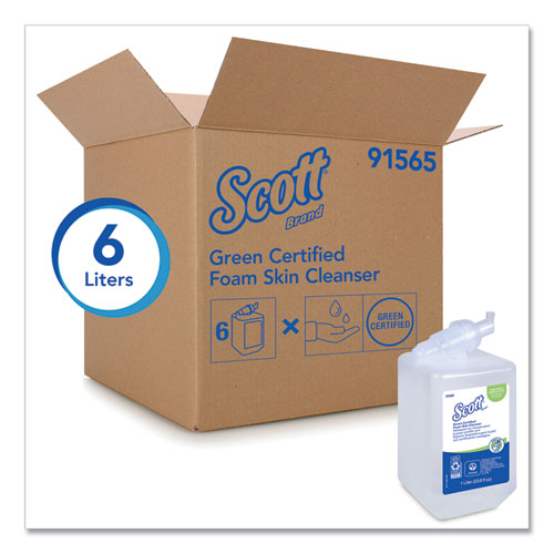 Scott® Essential Green Certified Foam Skin Cleanser, Neutral, 1,000 Ml Bottle, 6-carton freeshipping - TVN Wholesale
