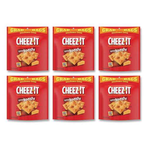 Cheez-It® Baked Snack Crackers, Extra Toasty Cheese, 7 Oz Bag, 6-carton freeshipping - TVN Wholesale