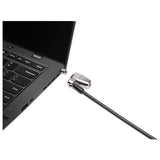 Kensington® Clicksafe 2.0 Keyed Laptop Lock, 6ft Steel Cable, Silver, Two Keys freeshipping - TVN Wholesale