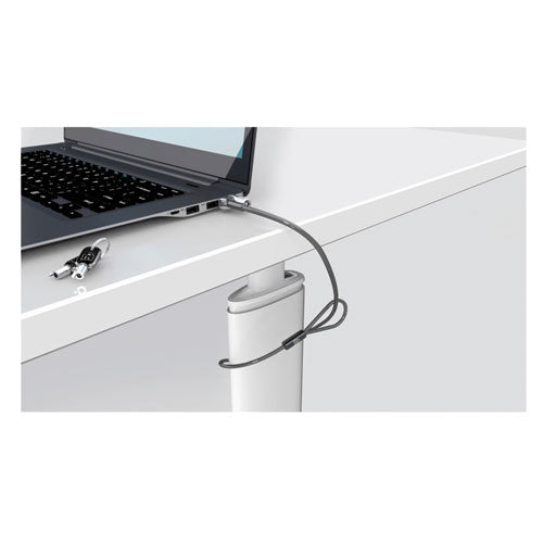 Kensington® Microsaver 2.0 Keyed Laptop Lock, 6ft Steel Cable, Silver, Two Keys freeshipping - TVN Wholesale