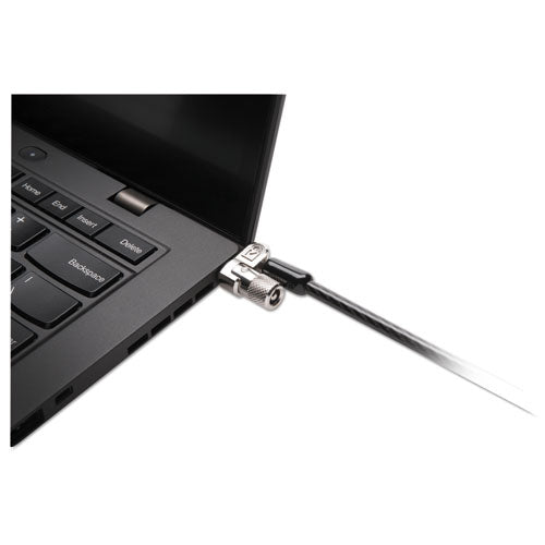 Kensington® Microsaver 2.0 Keyed Laptop Lock, 6ft Steel Cable, Silver, Two Keys freeshipping - TVN Wholesale