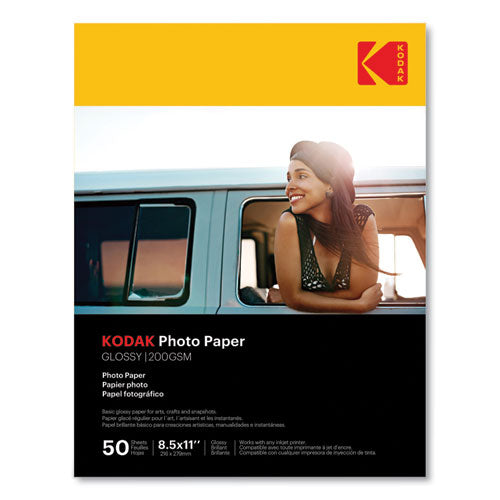 Kodak Photo Paper, 8 Mil, 8.5 X 11, Glossy White, 50-pack freeshipping - TVN Wholesale
