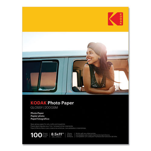 Kodak Photo Paper, 8 Mil, 8.5 X 11, Glossy White, 100-pack freeshipping - TVN Wholesale