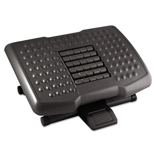 Kantek Premium Adjustable Footrest With Rollers, Plastic, 18w X 13d X 4h, Black freeshipping - TVN Wholesale
