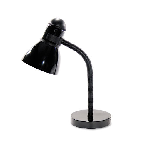 Ledu® Advanced Style Incandescent Gooseneck Desk Lamp, 6"w X 6"d X 18"h, Black freeshipping - TVN Wholesale