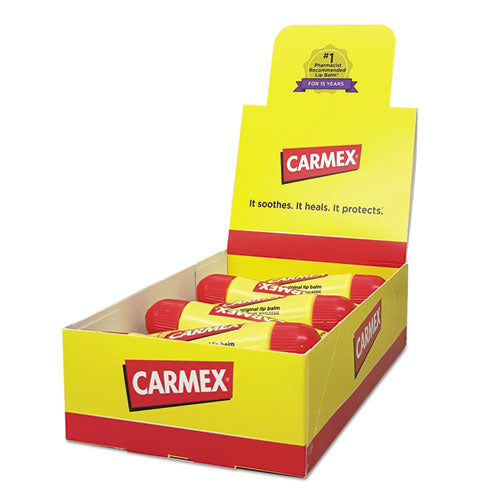 Carmex® Moisturizing Lip Balm, Original Flavor, 0.35oz, 12-box freeshipping - TVN Wholesale
