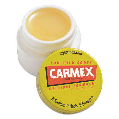 Carmex® Moisturizing Lip Balm, Original Flavor, 0.25 Oz Jar, 12-box freeshipping - TVN Wholesale